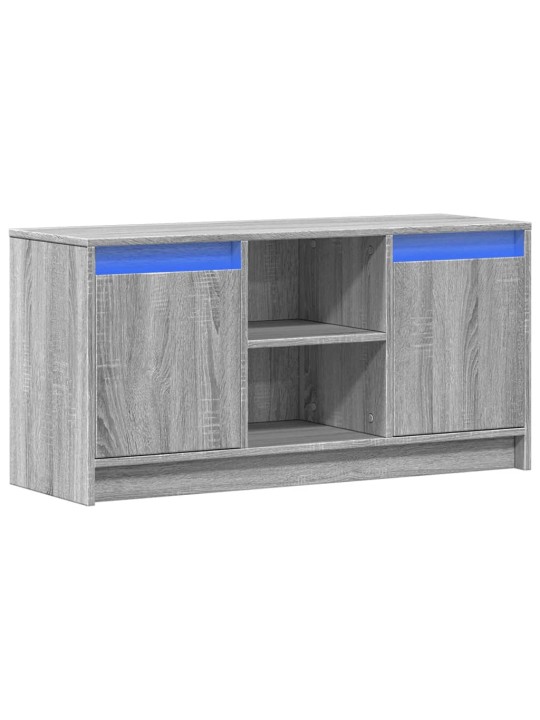 Tv skříňka s led šedá sonoma 100 x 34 x 50 cm kompozitní dřevo