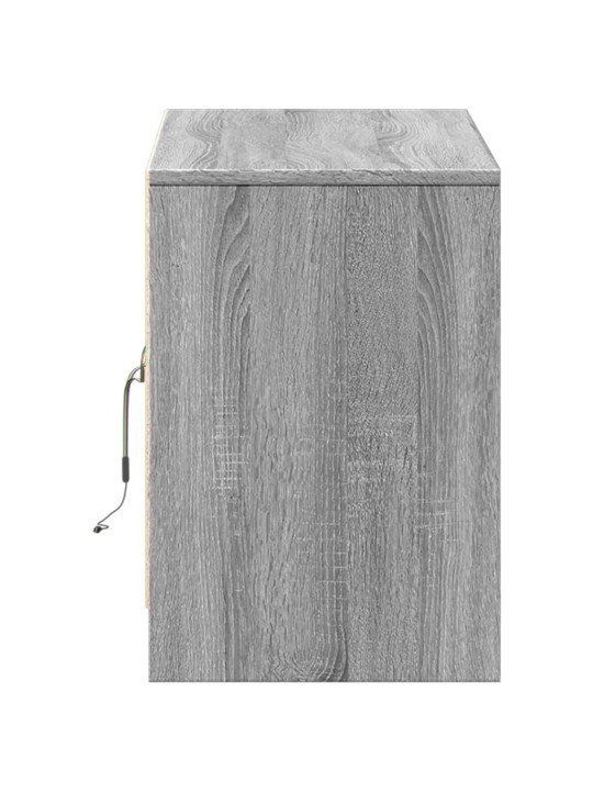 Tv skříňka s led šedá sonoma 100 x 34 x 50 cm kompozitní dřevo