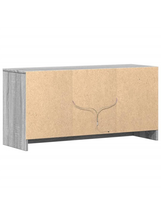 Tv skříňka s led šedá sonoma 100 x 34 x 50 cm kompozitní dřevo