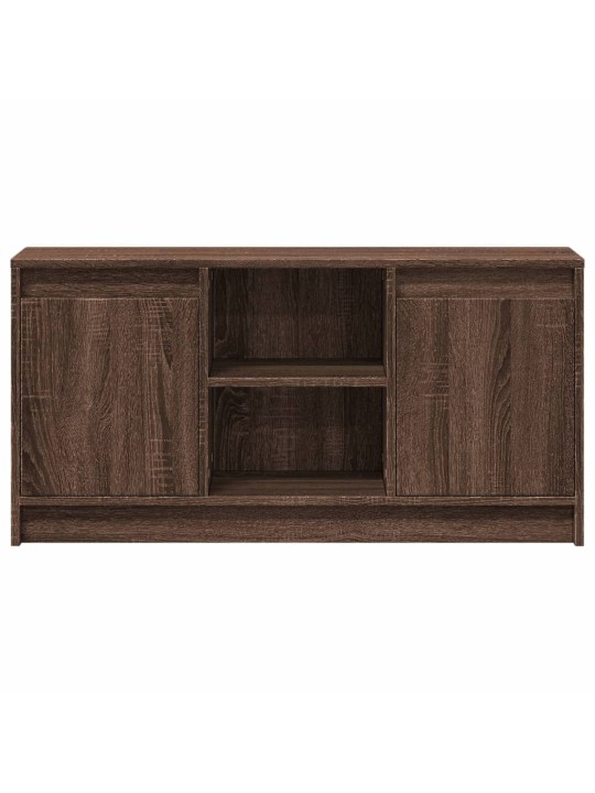 Tv skříňka s led hnědý dub 100 x 34 x 50 cm kompozitní dřevo