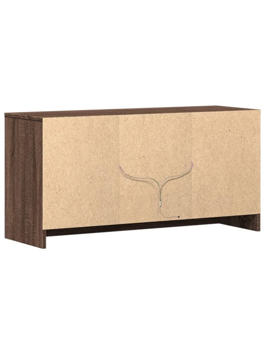 Tv skříňka s led hnědý dub 100 x 34 x 50 cm kompozitní dřevo