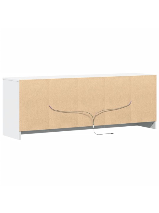 TV skříňka s LED bílá 139,5 x 34 x 50 cm kompozitní dřevo