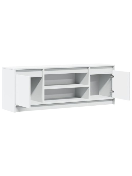 TV skříňka s LED bílá 139,5 x 34 x 50 cm kompozitní dřevo