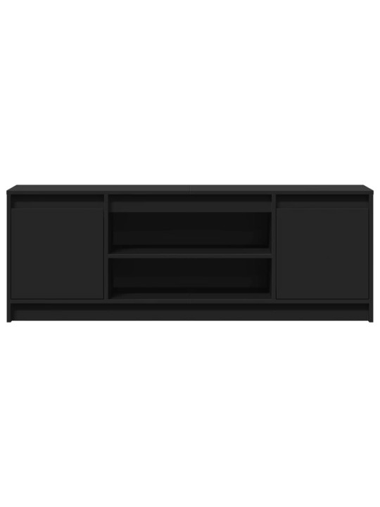TV skříňka s LED černá 139,5 x 34 x 50 cm kompozitní dřevo