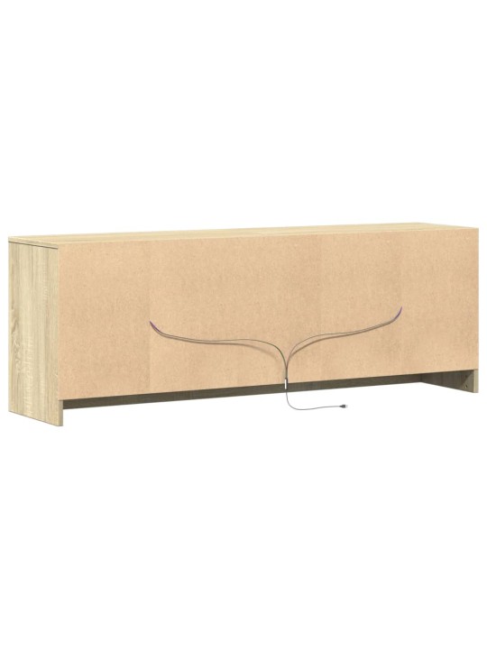 TV skříňka s LED dub sonoma 139,5 x 34 x 50 cm kompozitní dřevo
