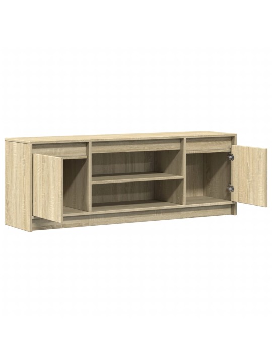 TV skříňka s LED dub sonoma 139,5 x 34 x 50 cm kompozitní dřevo