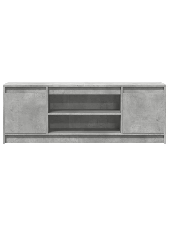 TV skříňka s LED betonově šedá 139,5x34x50 cm kompozitní dřevo
