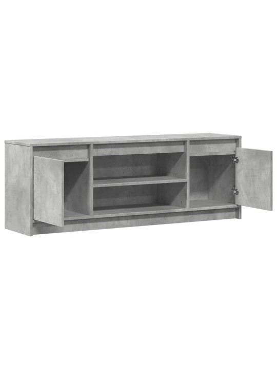 TV skříňka s LED betonově šedá 139,5x34x50 cm kompozitní dřevo
