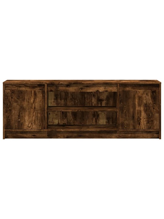 Tv skříňka s led kouřový dub 139,5x34x50 cm kompozitní dřevo