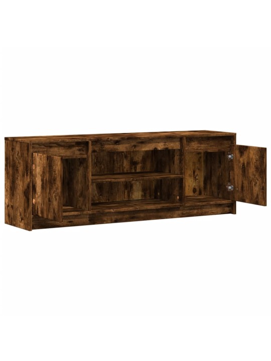 Tv skříňka s led kouřový dub 139,5x34x50 cm kompozitní dřevo