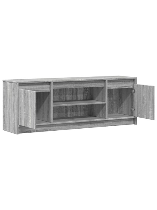 Tv skříňka s led šedá sonoma 139,5x34x50 cm kompozitní dřevo