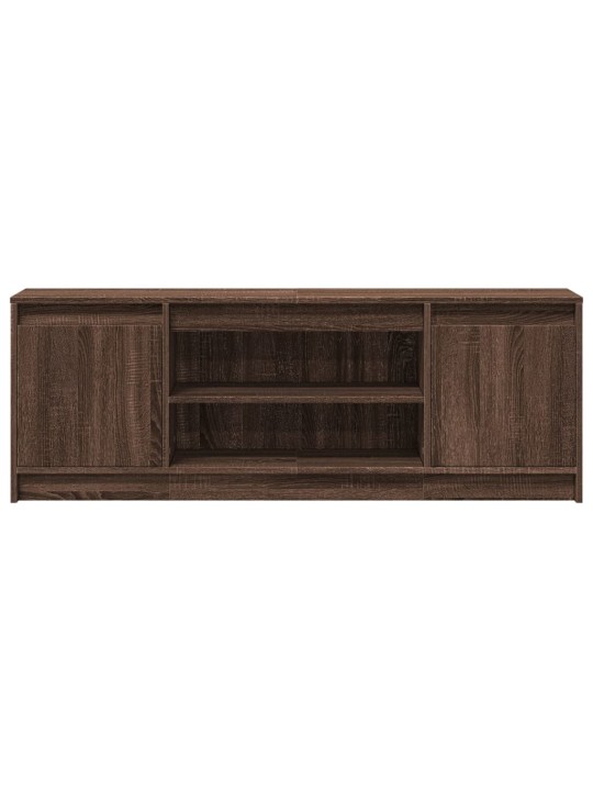 Tv skříňka s led hnědý dub 139,5 x 34 x 50 cm kompozitní dřevo
