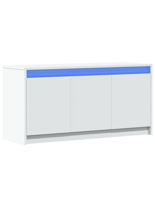 TV skříňka s LED bílá 100 x 34 x 50 cm kompozitní dřevo