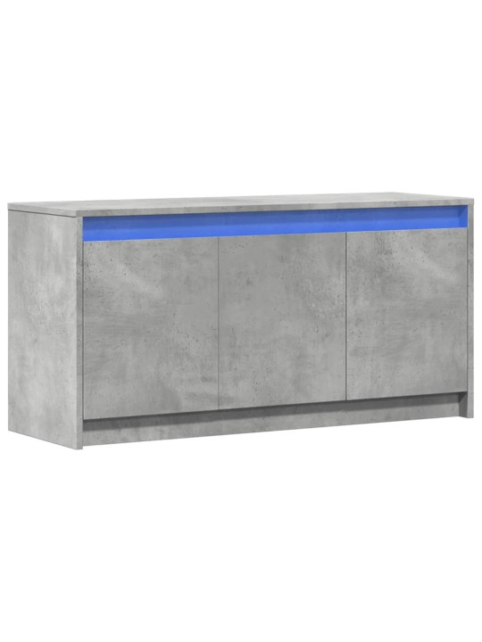 TV skříňka s LED betonově šedá 100x34x50 cm kompozitní dřevo