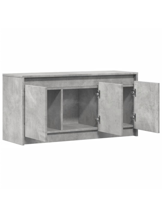 TV skříňka s LED betonově šedá 100x34x50 cm kompozitní dřevo