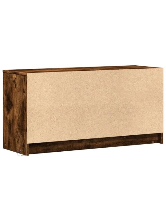 Tv skříňka s led kouřový dub 100 x 34 x 50 cm kompozitní dřevo