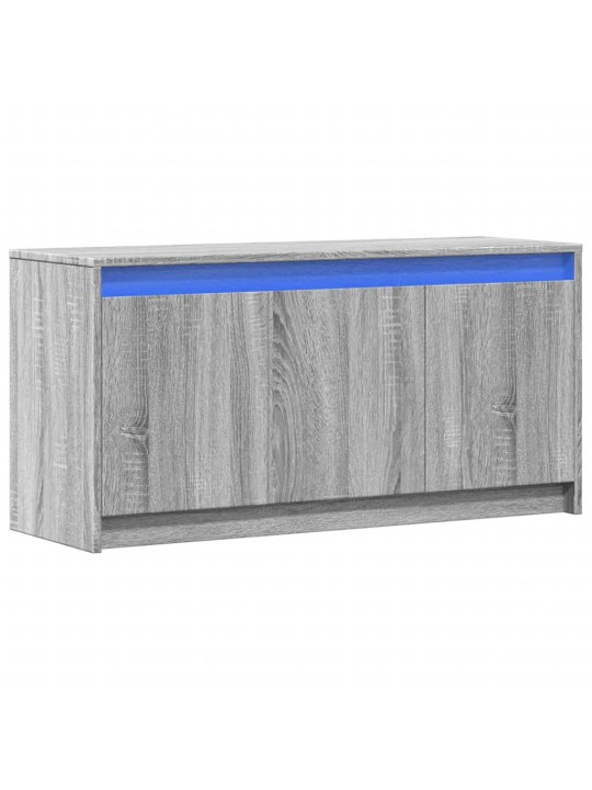 Tv skříňka s led šedá sonoma 100 x 34 x 50 cm kompozitní dřevo