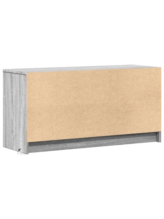 Tv skříňka s led šedá sonoma 100 x 34 x 50 cm kompozitní dřevo