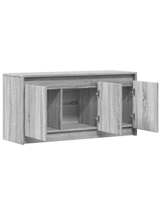 Tv skříňka s led šedá sonoma 100 x 34 x 50 cm kompozitní dřevo