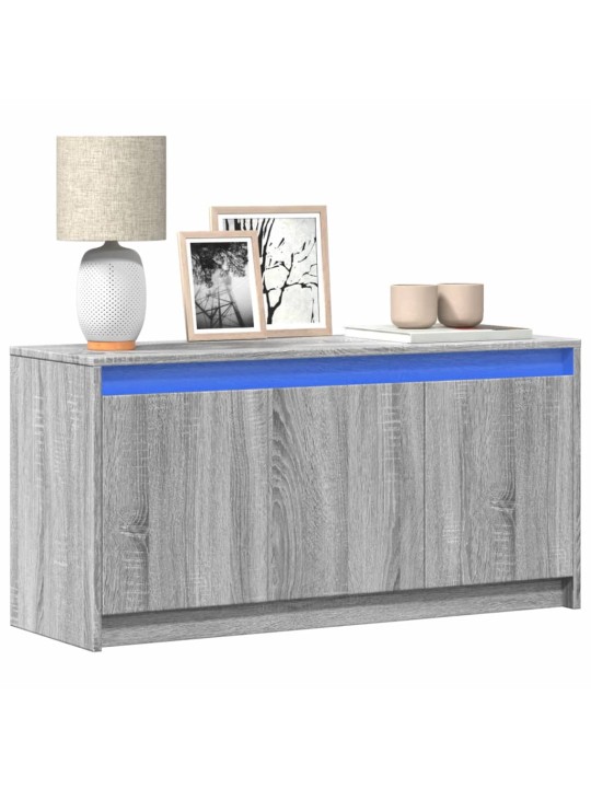 Tv skříňka s led šedá sonoma 100 x 34 x 50 cm kompozitní dřevo