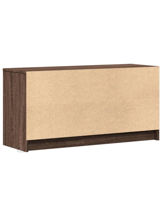Tv skříňka s led hnědý dub 100 x 34 x 50 cm kompozitní dřevo