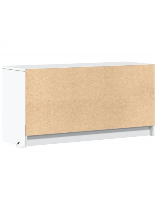 TV skříňka s LED bílá 100 x 34 x 50 cm kompozitní dřevo