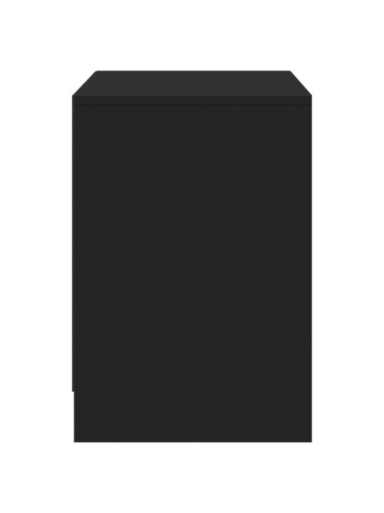 TV skříňka s LED černá 100 x 34 x 50 cm kompozitní dřevo