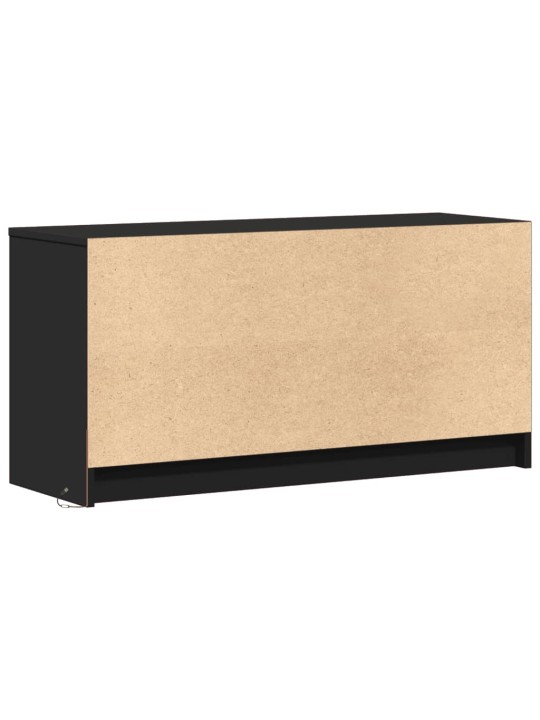 TV skříňka s LED černá 100 x 34 x 50 cm kompozitní dřevo
