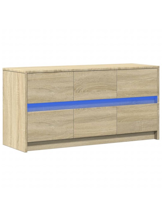 TV skříňka s LED dub sonoma 100 x 34 x 50 cm kompozitní dřevo