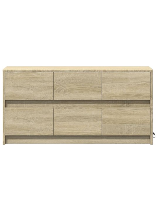 TV skříňka s LED dub sonoma 100 x 34 x 50 cm kompozitní dřevo