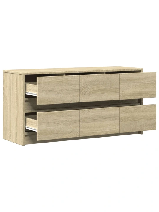 TV skříňka s LED dub sonoma 100 x 34 x 50 cm kompozitní dřevo