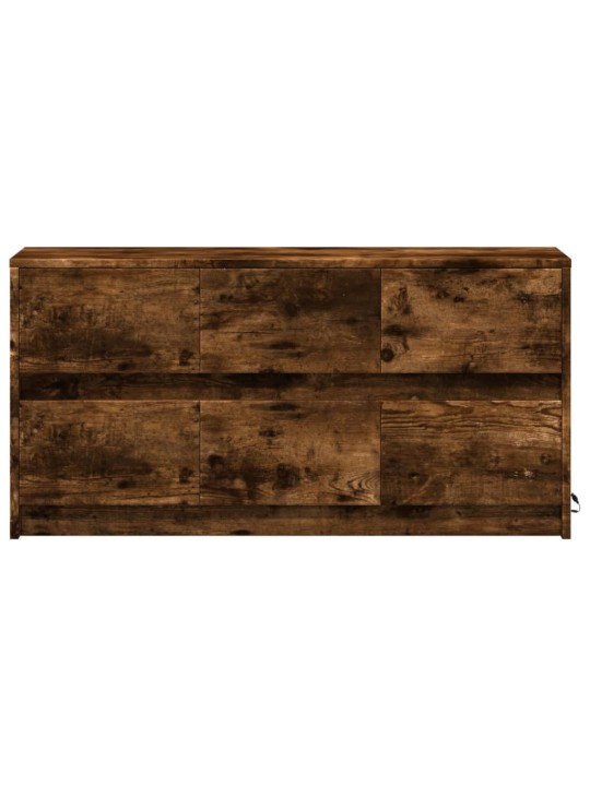 Tv skříňka s led kouřový dub 100 x 34 x 50 cm kompozitní dřevo