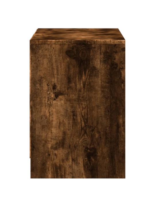 Tv skříňka s led kouřový dub 100 x 34 x 50 cm kompozitní dřevo