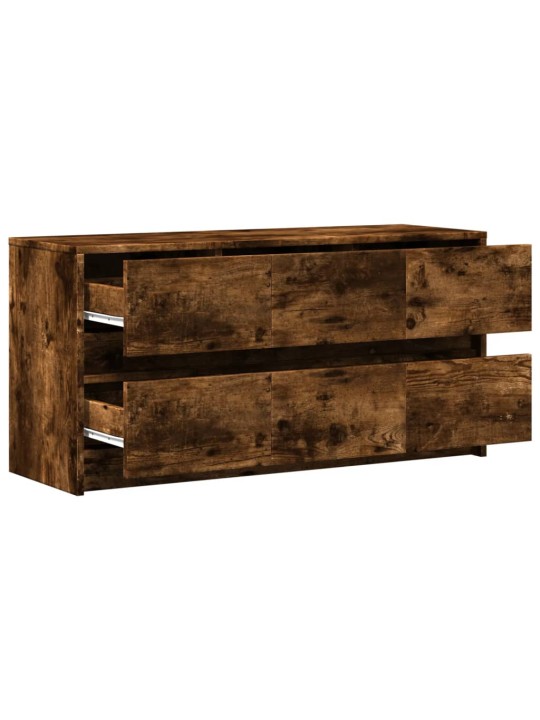 Tv skříňka s led kouřový dub 100 x 34 x 50 cm kompozitní dřevo