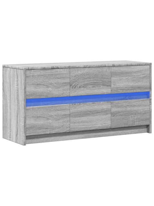Tv skříňka s led šedá sonoma 100 x 34 x 50 cm kompozitní dřevo