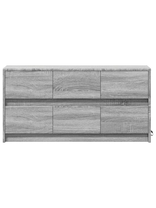 Tv skříňka s led šedá sonoma 100 x 34 x 50 cm kompozitní dřevo