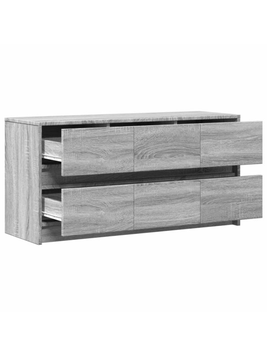 Tv skříňka s led šedá sonoma 100 x 34 x 50 cm kompozitní dřevo