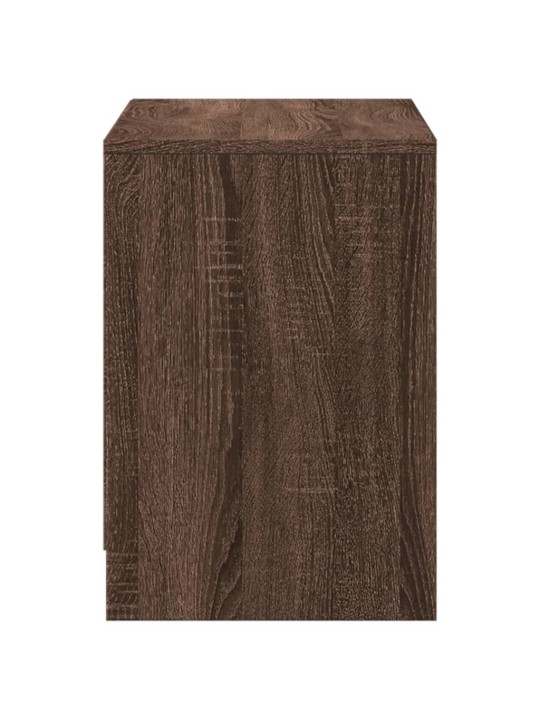 Tv skříňka s led hnědý dub 100 x 34 x 50 cm kompozitní dřevo