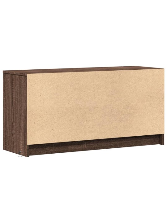 Tv skříňka s led hnědý dub 100 x 34 x 50 cm kompozitní dřevo