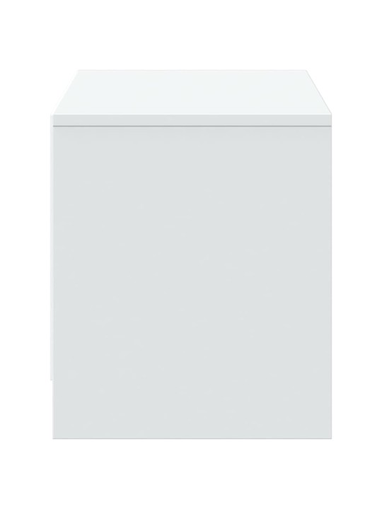 TV skříňka s LED bílá 97 x 34 x 40 cm kompozitní dřevo