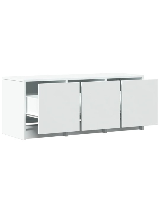 TV skříňka s LED bílá 97 x 34 x 40 cm kompozitní dřevo