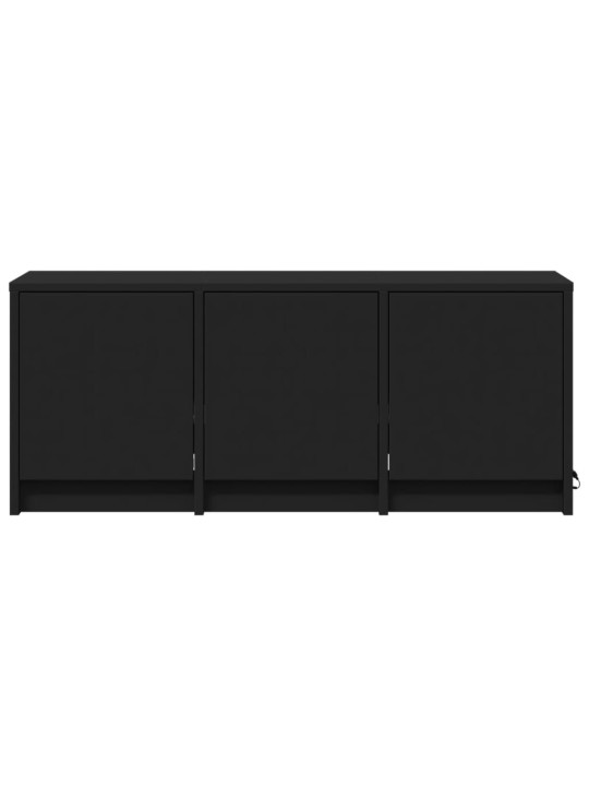 TV skříňka s LED černá 97 x 34 x 40 cm kompozitní dřevo