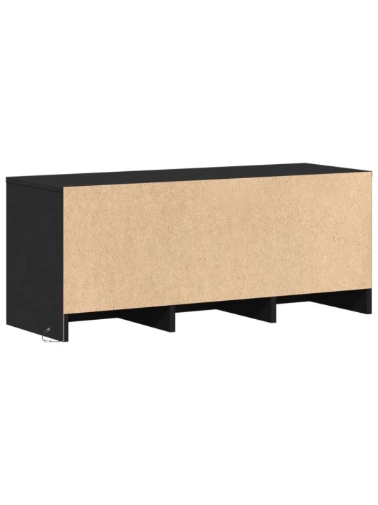 TV skříňka s LED černá 97 x 34 x 40 cm kompozitní dřevo