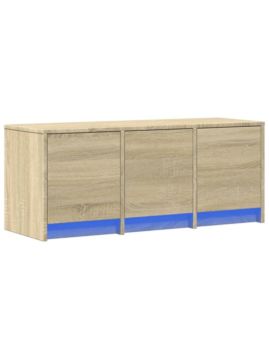 TV skříňka s LED dub sonoma 97 x 34 x 40 cm kompozitní dřevo