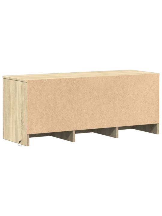 TV skříňka s LED dub sonoma 97 x 34 x 40 cm kompozitní dřevo
