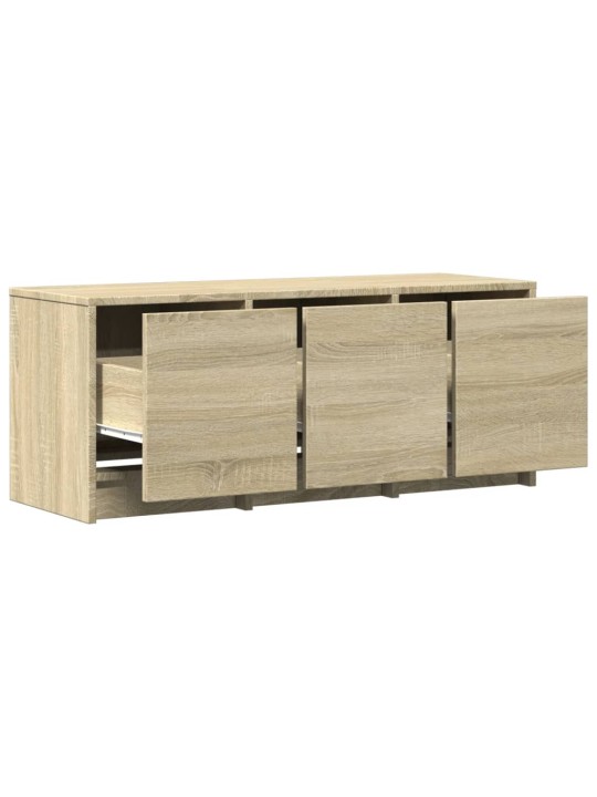 TV skříňka s LED dub sonoma 97 x 34 x 40 cm kompozitní dřevo