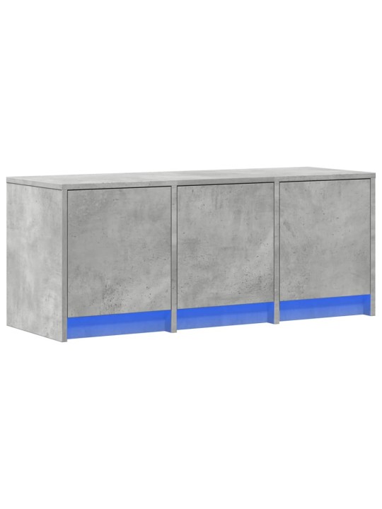 TV skříňka s LED betonově šedá 97 x 34 x 40 cm kompozitní dřevo