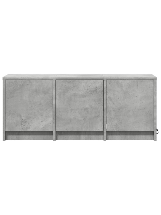TV skříňka s LED betonově šedá 97 x 34 x 40 cm kompozitní dřevo