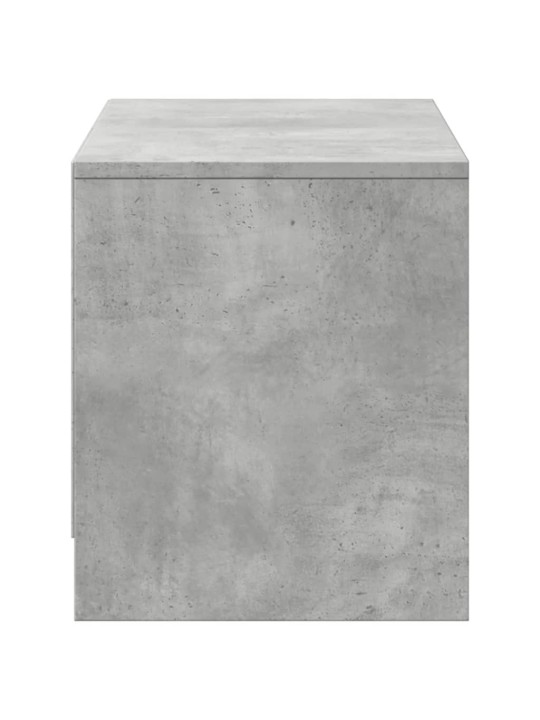 TV skříňka s LED betonově šedá 97 x 34 x 40 cm kompozitní dřevo