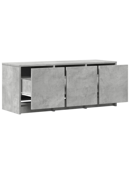 TV skříňka s LED betonově šedá 97 x 34 x 40 cm kompozitní dřevo
